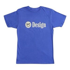 Duvin Design Co. Smile Tee Blue Vintage Wash Mens Medium BNWT